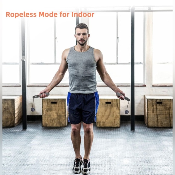 New - Digital Fitness Jump Rope with Calorie Counter and Cordless Mode - Picture 9 of 11